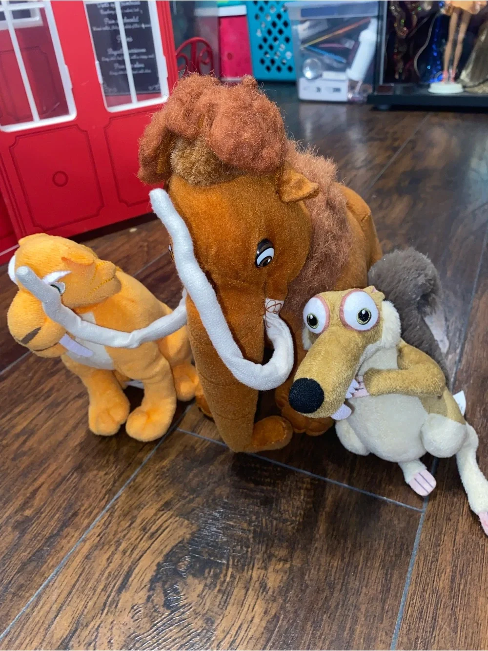 Plush Mammoth Stuffed Animal - Soft Brown & Cream Cuddly Toy